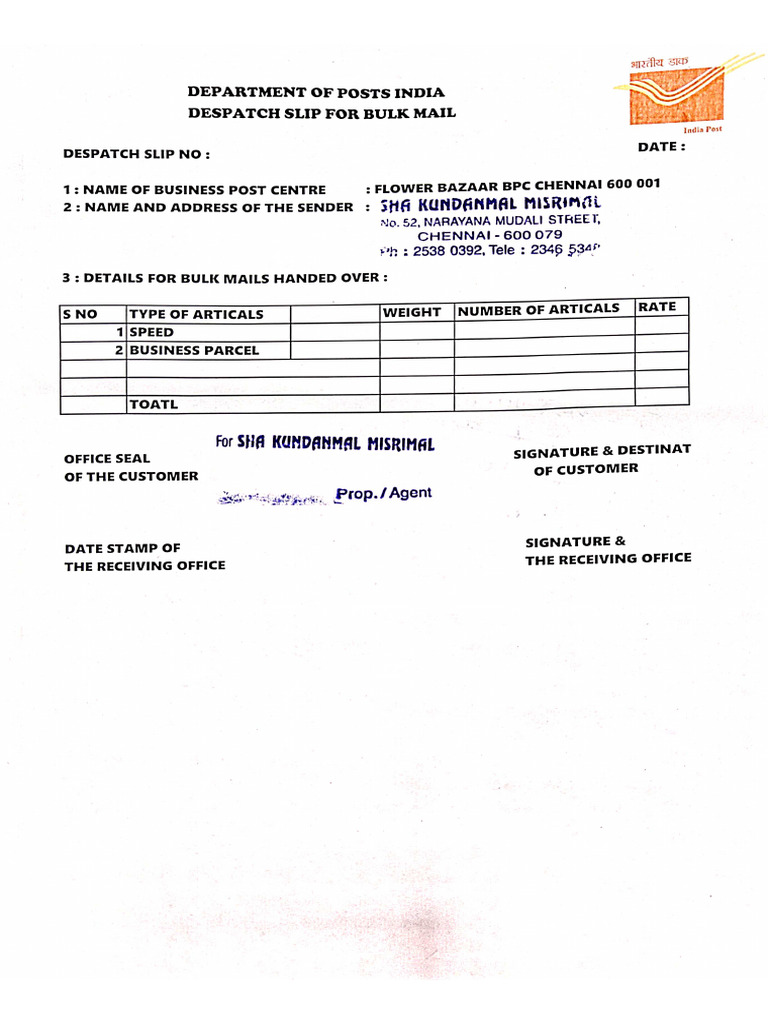 Indian Post | PDF