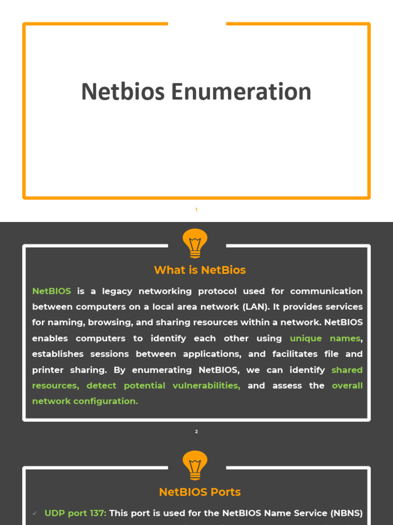 NetBIOS Enumeration Techniques and Tools | PDF
