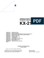 Sysmex KX-21 Hematology Analyzer - Instruction Manual