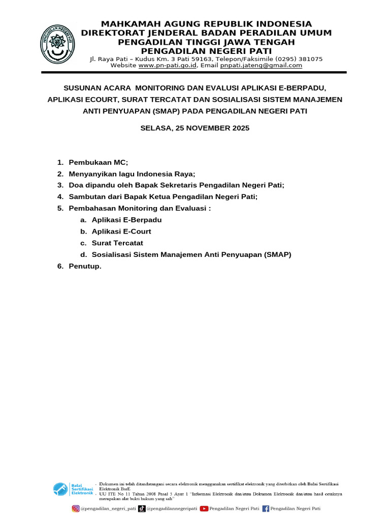 Monitoring Aplikasi E-Berpadu dan SMAP | PDF