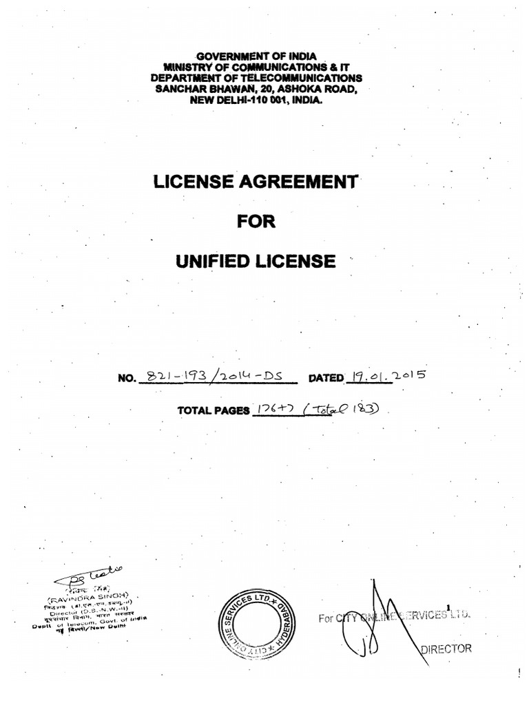 Unified License | PDF