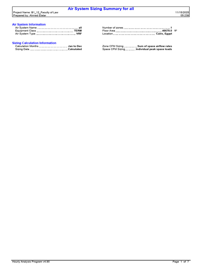 Systems Design Report Final | PDF | Ventilation (Architecture) | Humidity