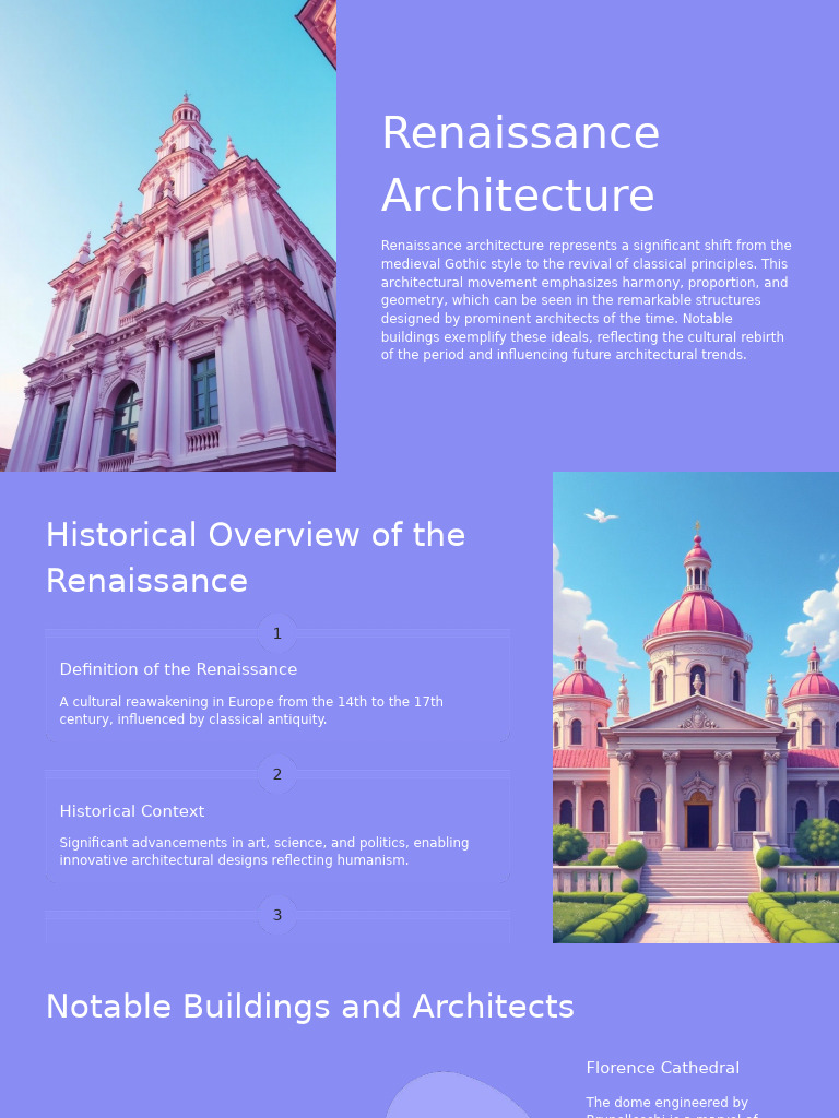 Renaissance Architecture Overview | PDF | Renaissance | Florence