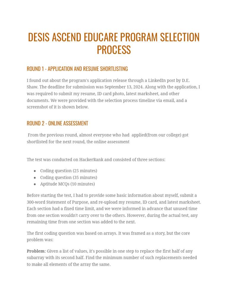 Desis Ascend Educare Program Report | PDF | Computing | Computer ...