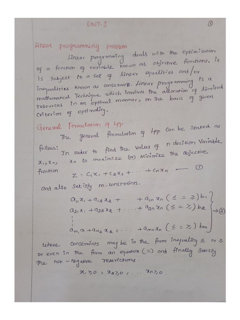 Maths Notes | PDF