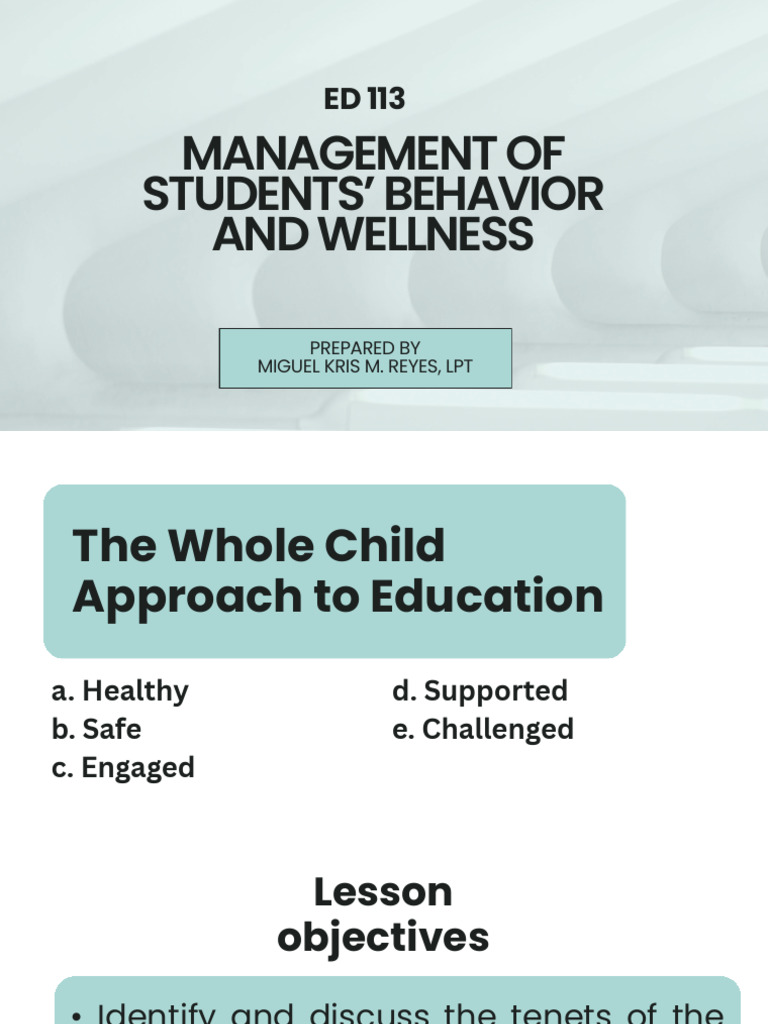 Ed 113 Finals Lesson 4 & 5 | PDF | Learning | Teachers
