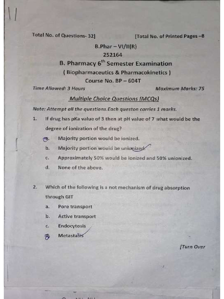 Paper 6th Sem 21 Batch | PDF