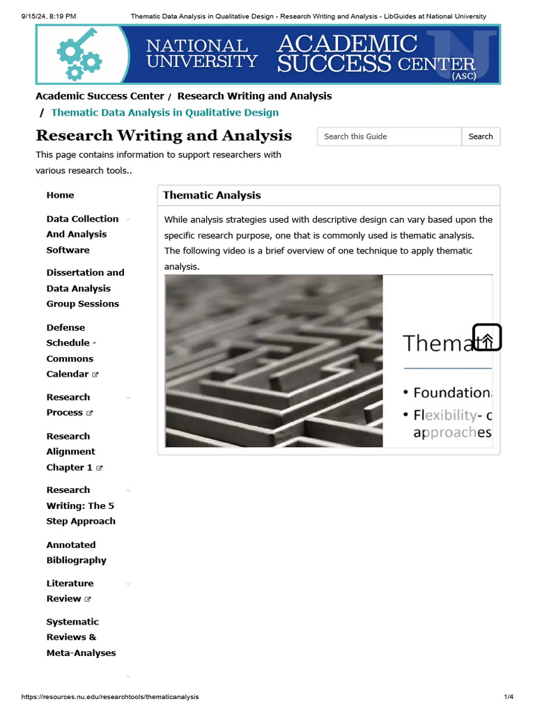 Thematic Data Analysis Guide | PDF | Qualitative Research | Science
