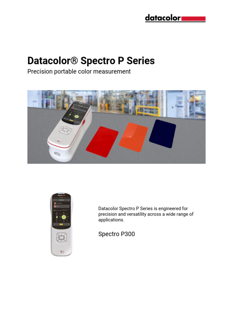 P300 Spec Sheet | PDF | Spectrophotometry | Electromagnetic Spectrum