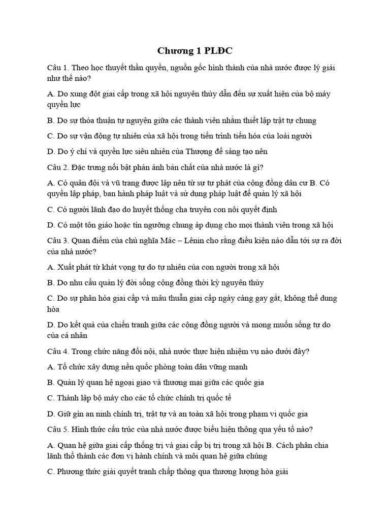 Chương 1 PLĐC | PDF