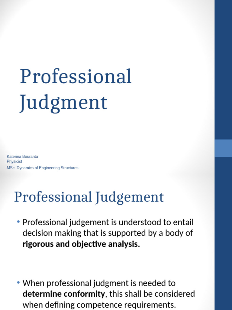 Professional Judgment Sd-4 | PDF | Decision Making | Audit