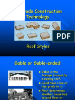 8 Grade Construction Technology: Roof Styles