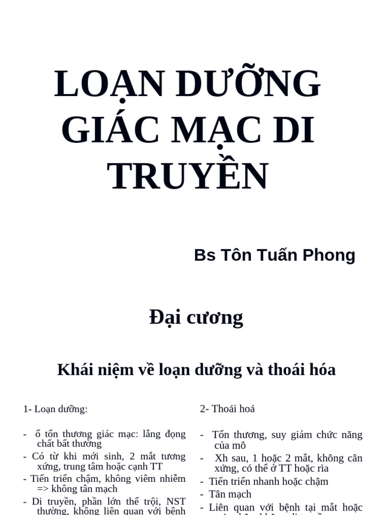 Cac Dang Loan Duong Giac Mac Di Truyen | PDF