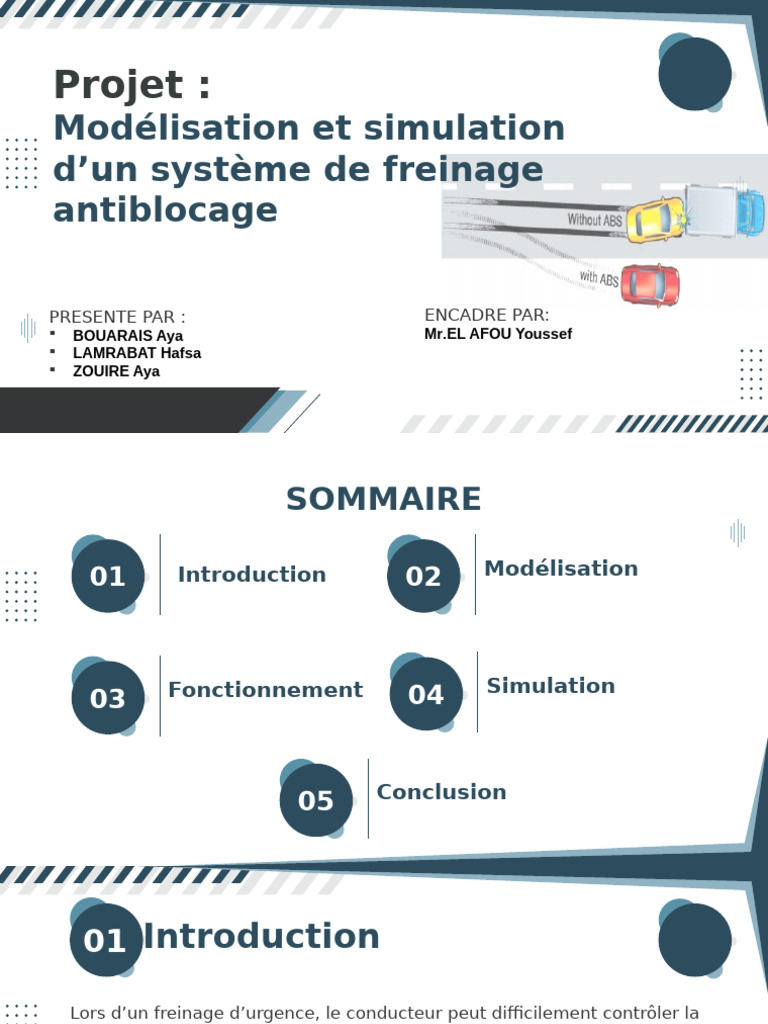 Modélisation du Système ABS en Simulation | PDF | Système anti-blocage ...