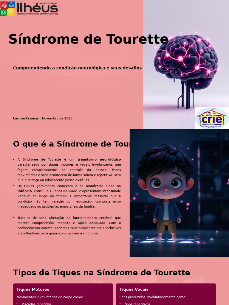 Entendendo a Síndrome de Tourette | PDF | Síndrome de Tourette ...
