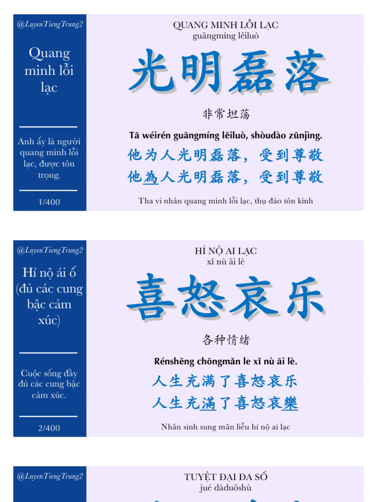 Chengyu LuyenTiengTrung | PDF