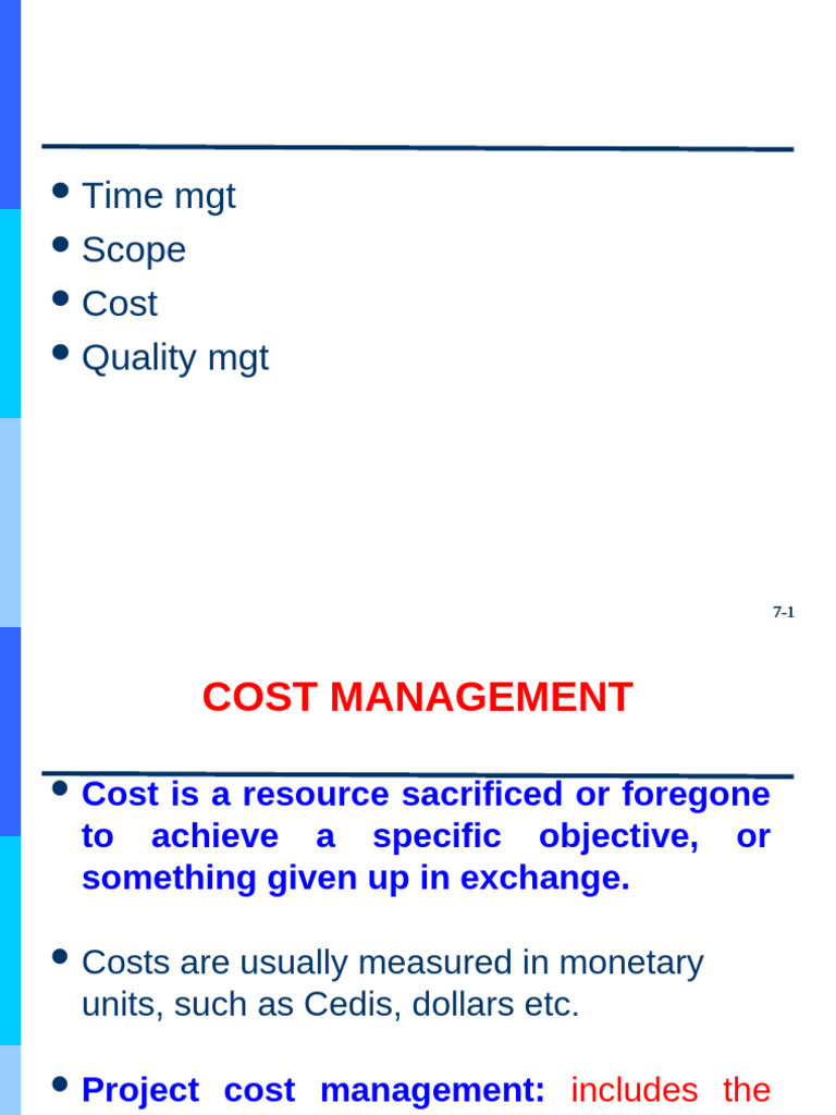 Effective Project Cost Management Guide | PDF | Business | Economies
