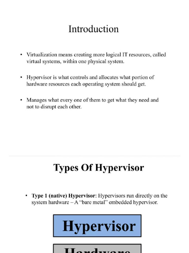 Types of Hypervisor | PDF