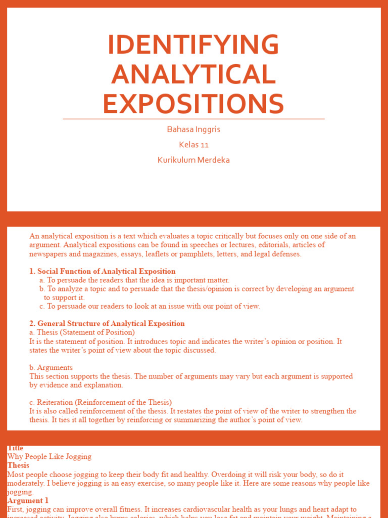 Understanding Analytical Expositions | PDF