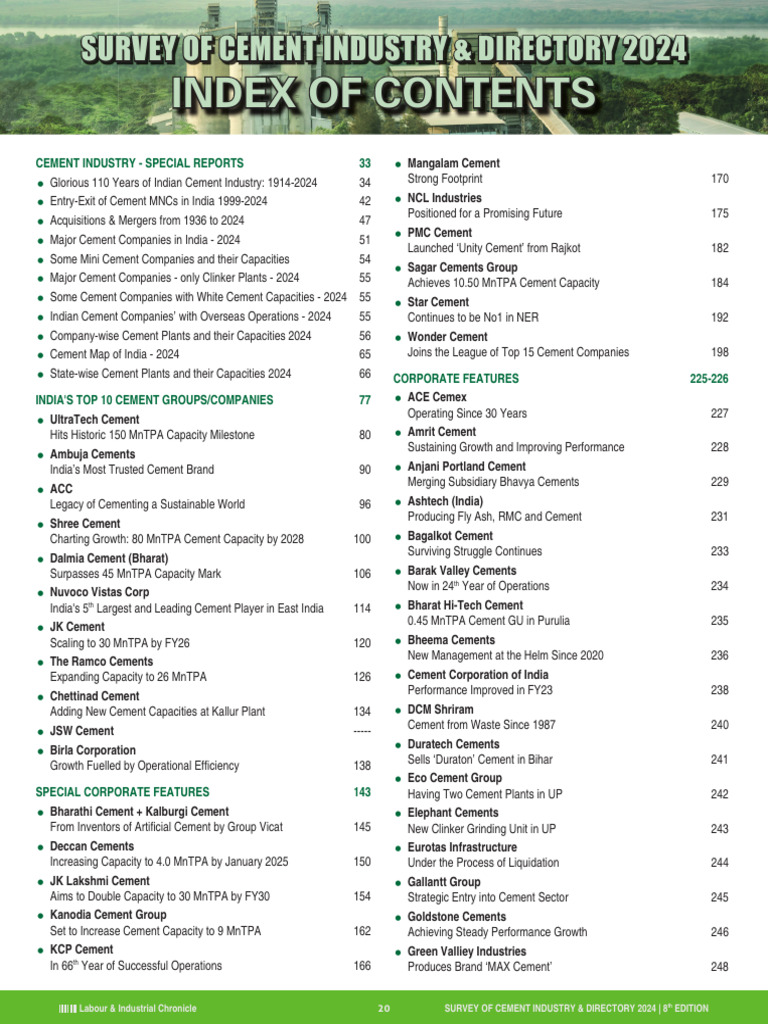 Indian Cement Industry Overview 2024 | PDF | Cement | Structural ...