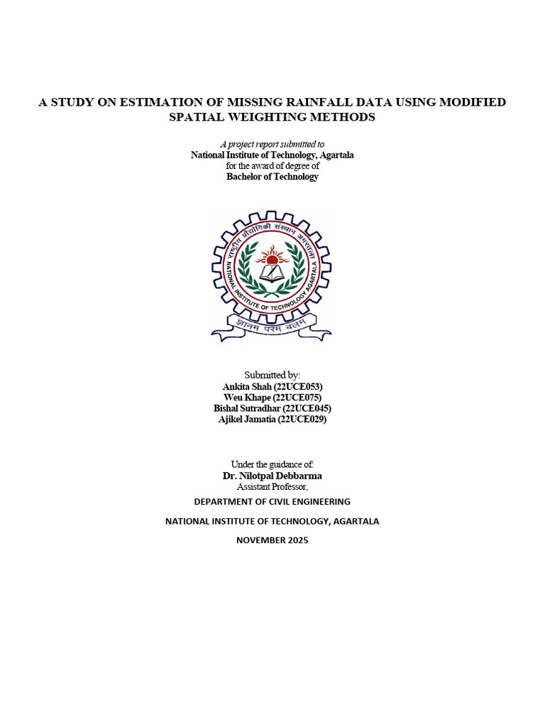 A Study of Various Spatial Weighing Methods For Determination of ...