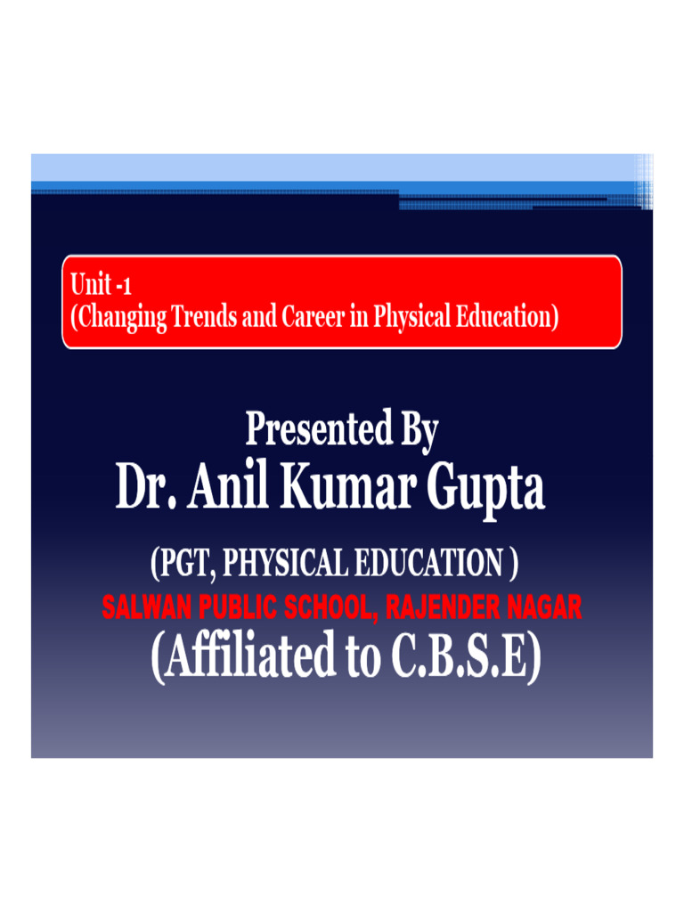 Trends and Careers in Physical Education | PDF | Wearable Technology