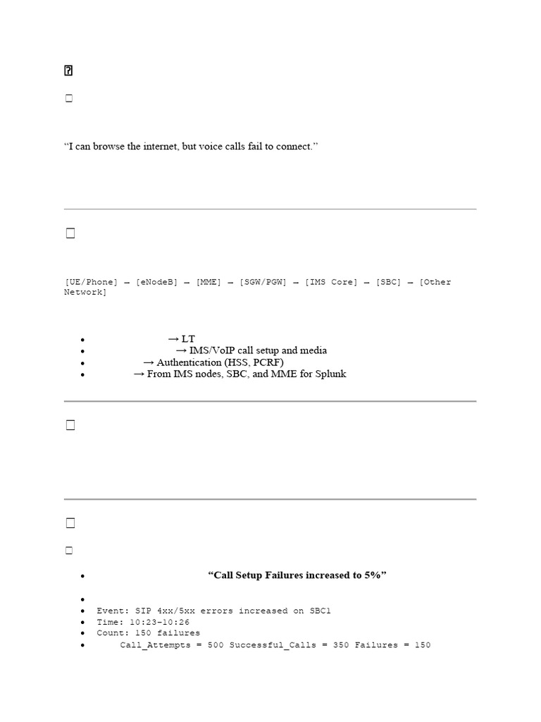 VoLTE Call Failure Diagnosis Guide | PDF | Ip Multimedia Subsystem ...