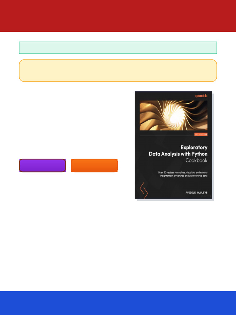 Exploratory Data Analysis with Python Cookbook: Over 50 recipes to ...
