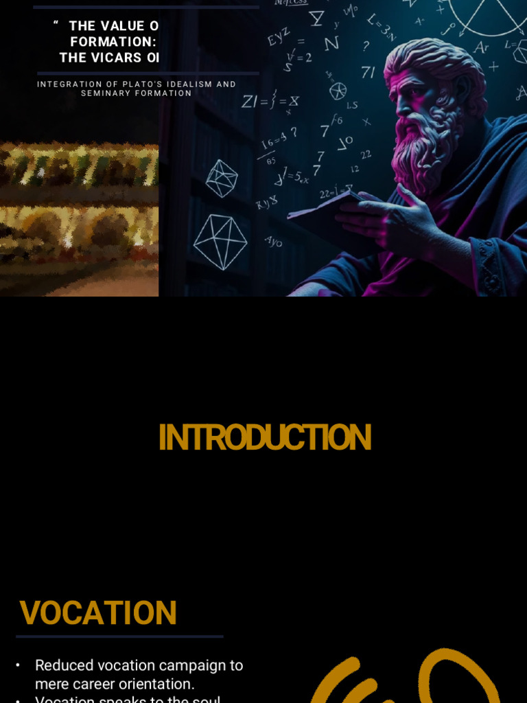 Plato and Seminary Formation | PDF | Wisdom | Seminary