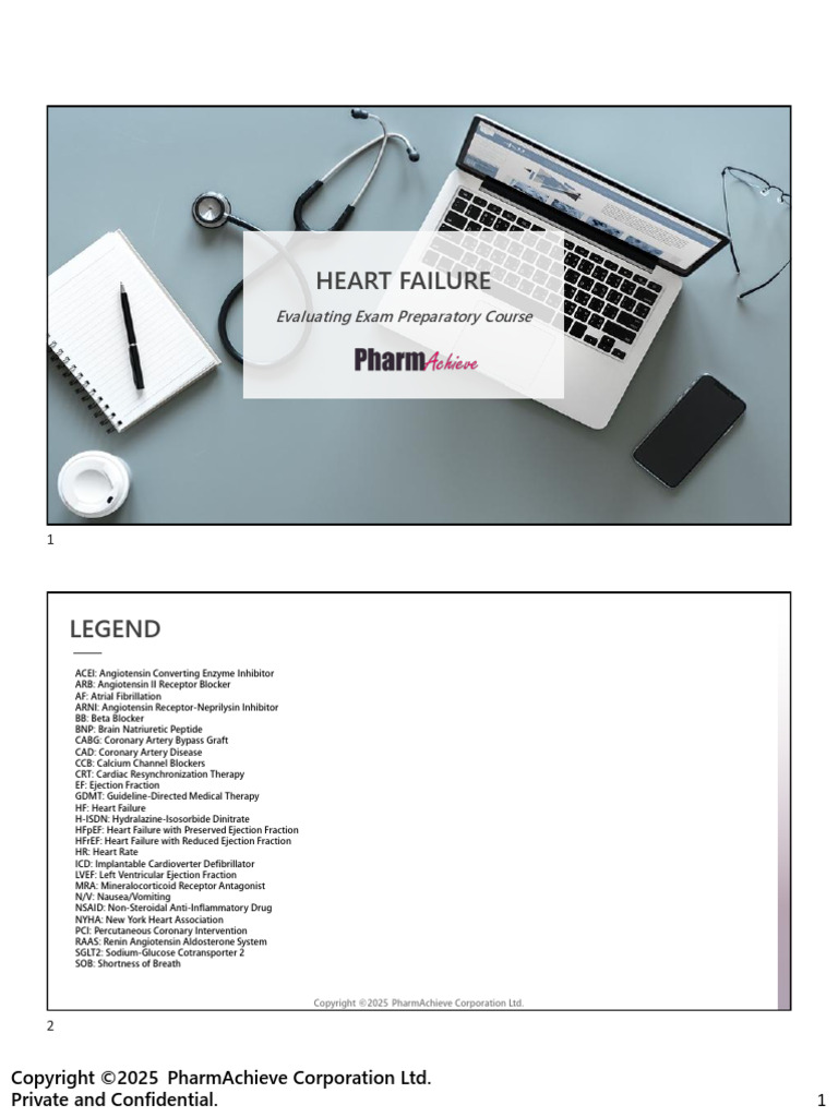 Heart Failure - Notes For Spring 2025 (2025!03!05) | PDF | Heart ...