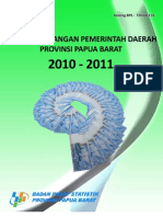Statistik Keuangan Pemerintah Daerah 2010-2011
