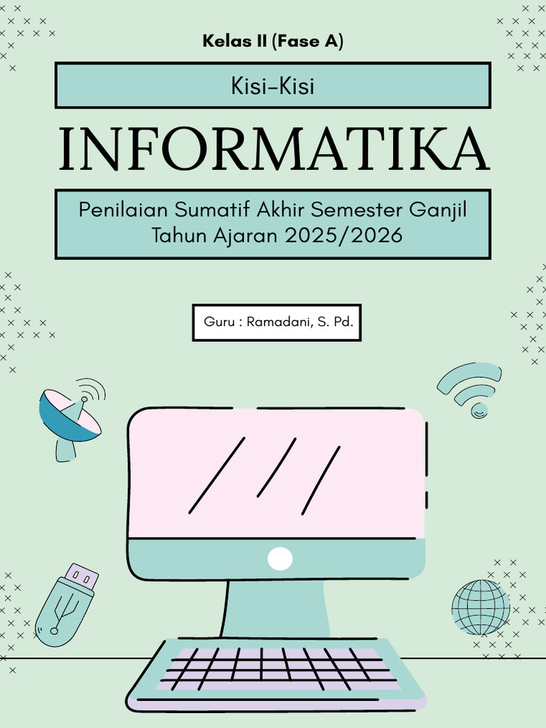 Kisi-Kisi Penilaian Informatika Kelas II | PDF