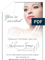 INVITE to Esteem & Dr Scamp Evening