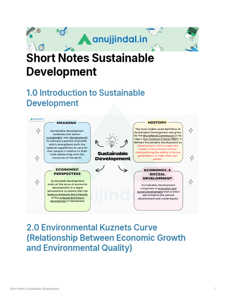 Sustainable Development Overview and Goals | PDF | Sustainability ...