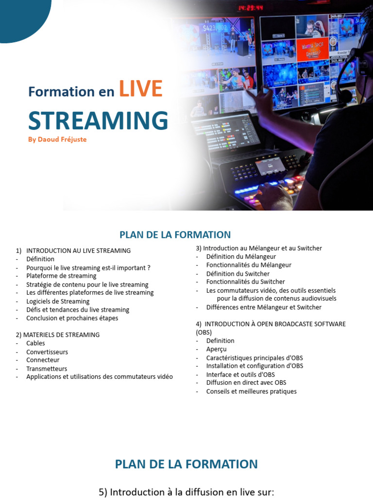 Guide complet du live streaming et OBS | PDF | HDMI | Streaming