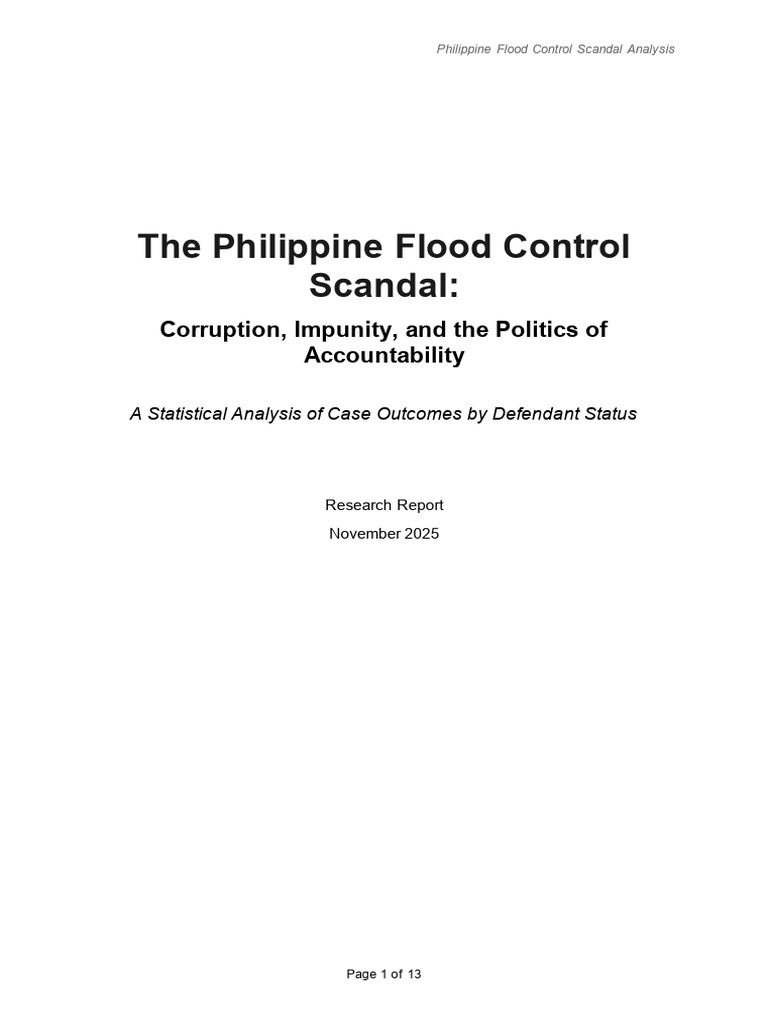 Philippine Flood Control Corruption Analysis | PDF | Juan Ponce Enrile ...