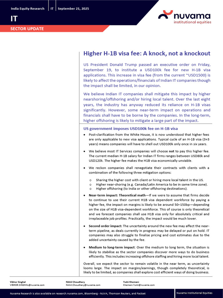 IT+ +Sector+Update Sep 25 NUVAMA+ | PDF | Financial Adviser ...