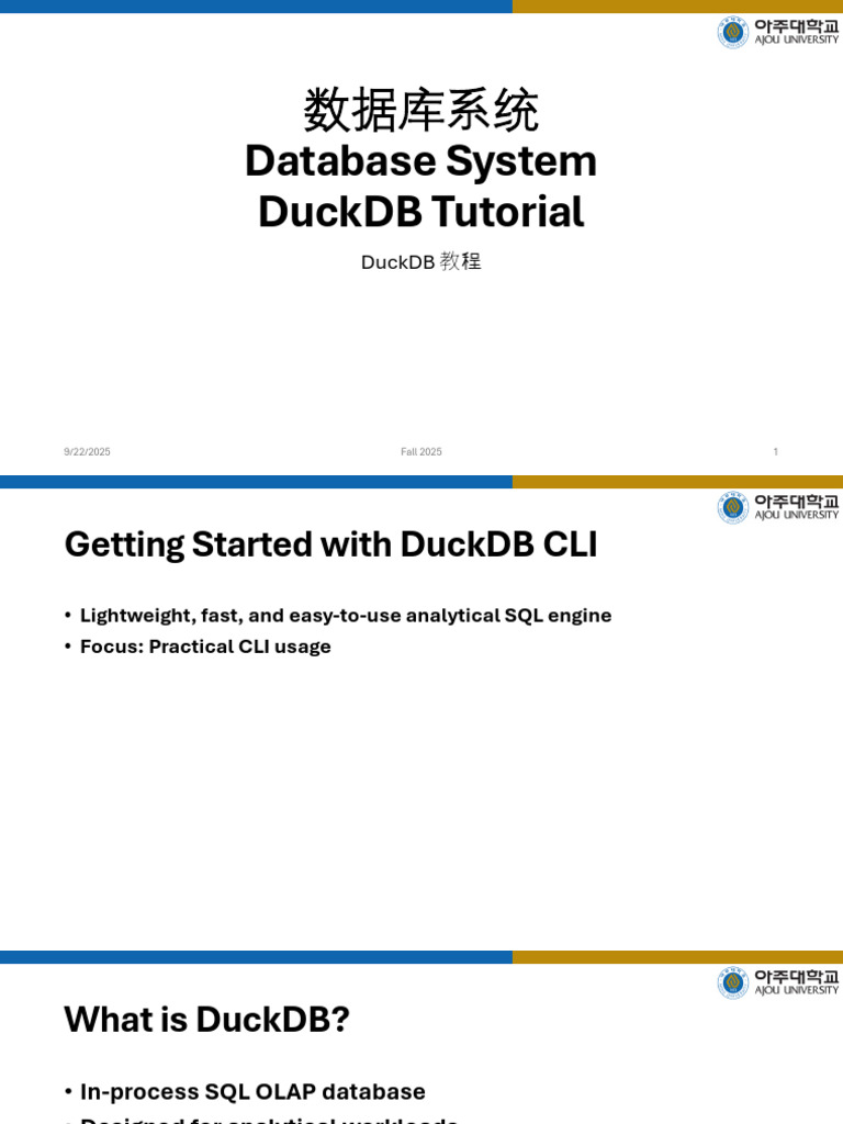 DuckDB CLI Tutorial for Analytics | PDF | Command Line Interface ...