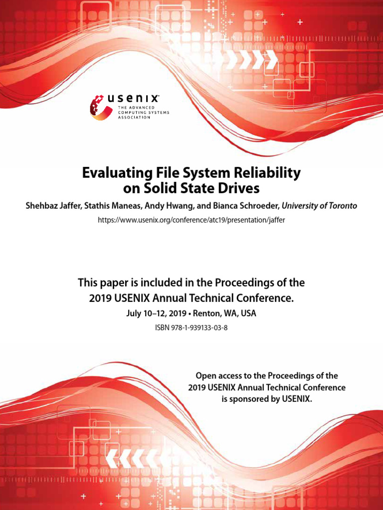 SSD File System Reliability Study | PDF | Solid State Drive | File System