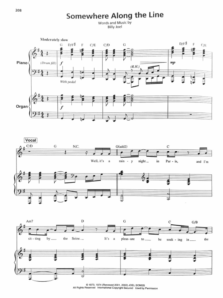 Somewhere Along The Line (Transcription) | PDF