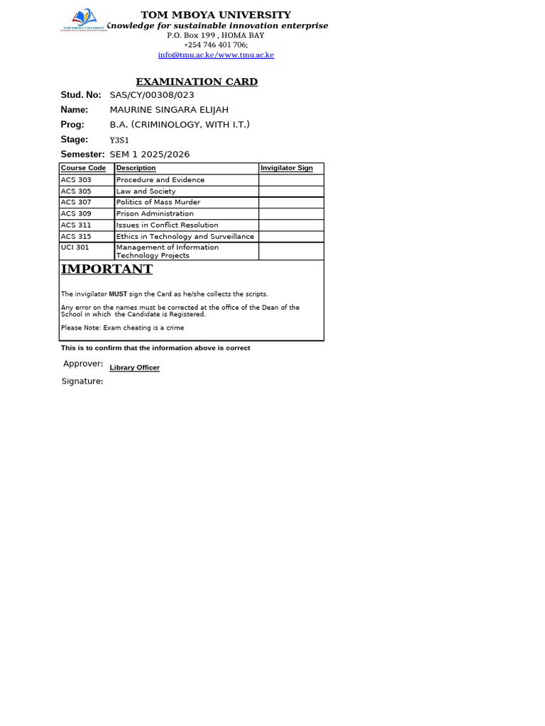ExamCard SASCY01151023 | PDF