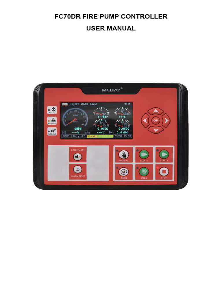 FC70DR Fire Pump Controller Manual | PDF | Battery Charger | Power Supply