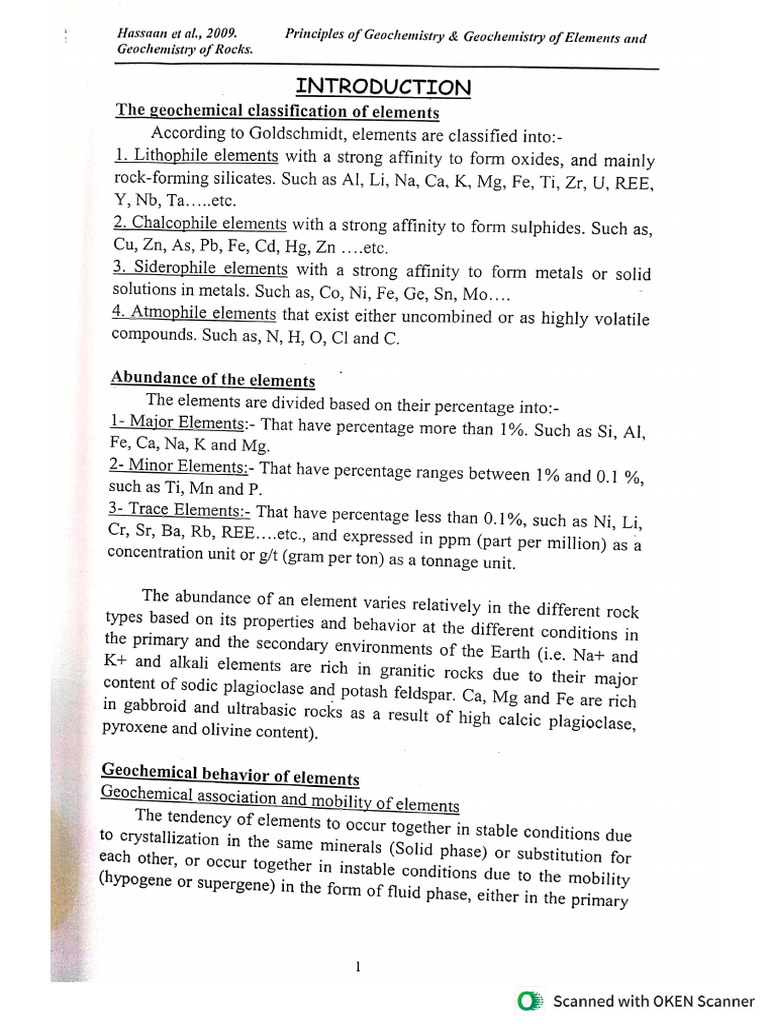 PDF Practical Course Principle of Geochemistry-2025 | PDF