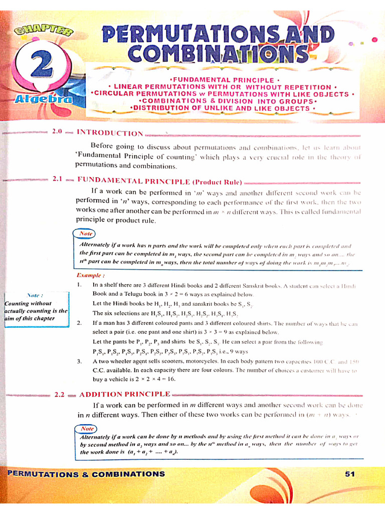 Permutations and Combinations | PDF
