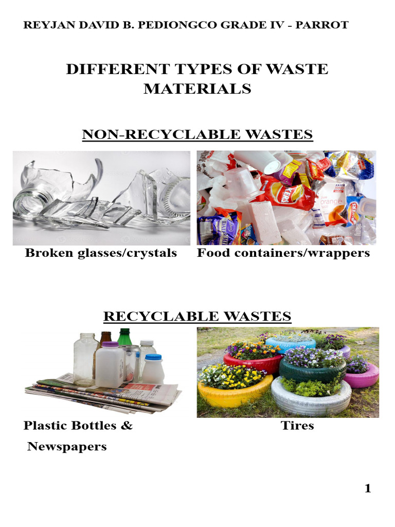 Types of Waste Materials Explained | PDF