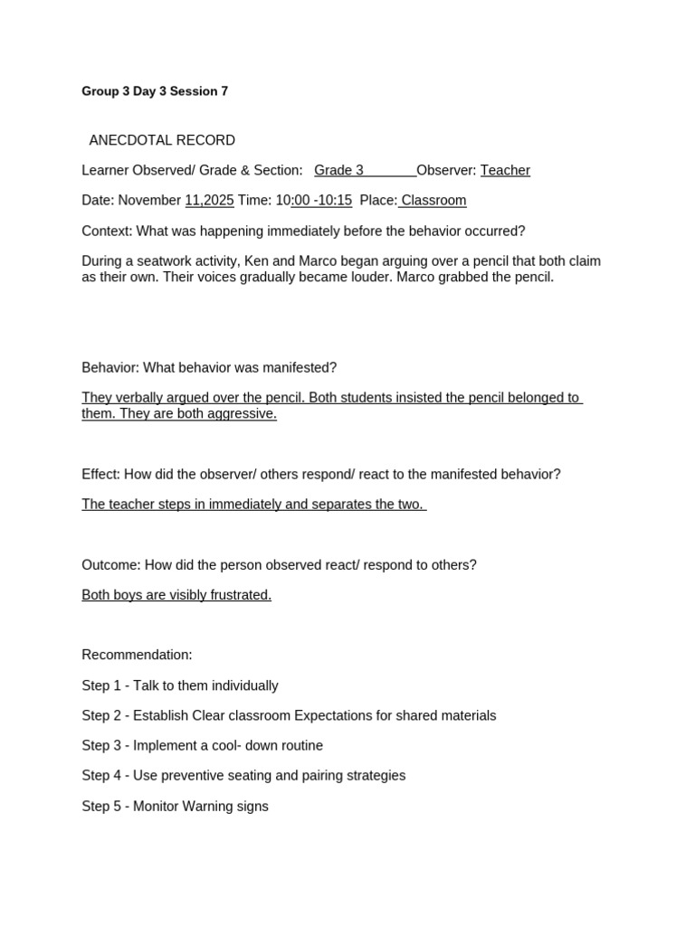 Group 3 Day 3 Session 7 | PDF
