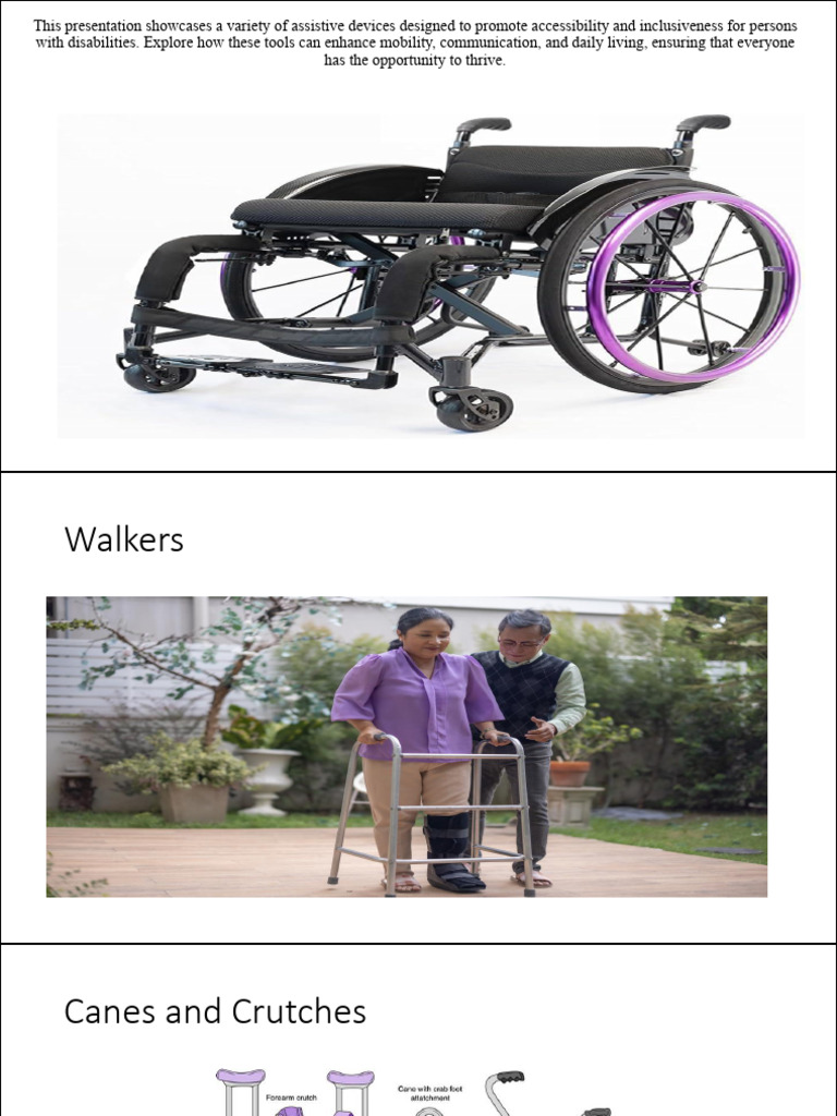 Assistive Devices for Enhanced Accessibility | PDF