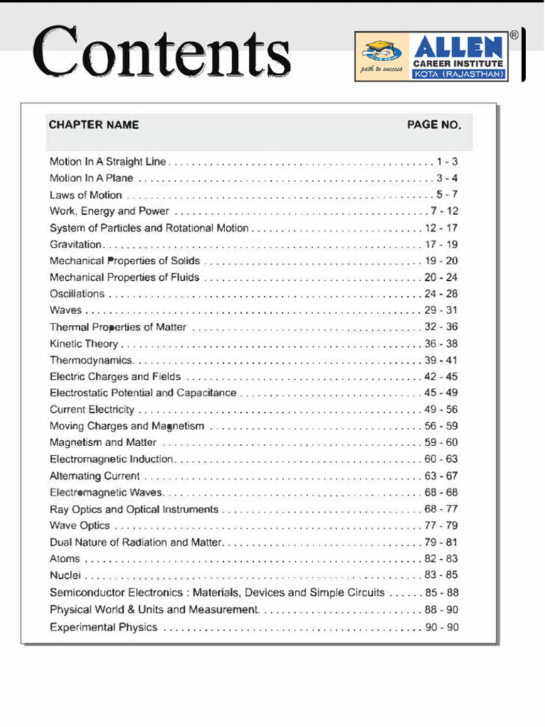 Comprehensive Physics Topics Overview | PDF | Force | Electromagnetic ...