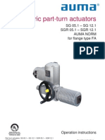 Electric Part-Turn Actuators: SG 05.1 - SG 12.1 SGR 05.1 - SGR 12.1 Auma Norm For Flange Type FA