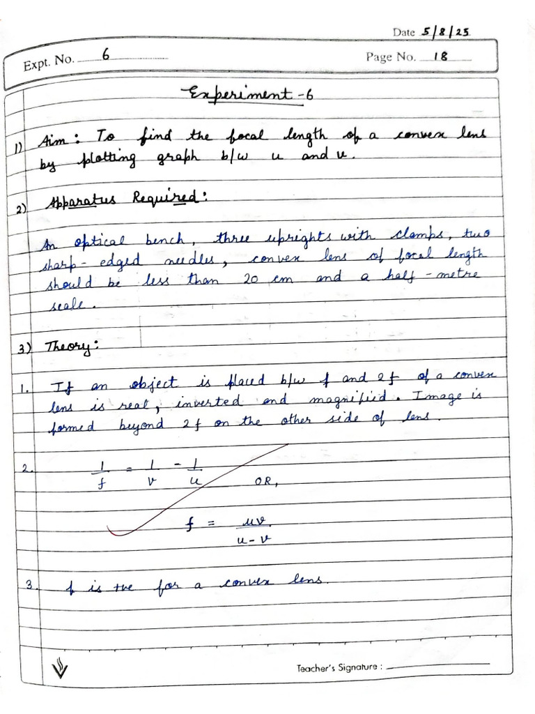 Experiment 6 Physics | PDF